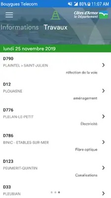 Inforoutes22 android App screenshot 0